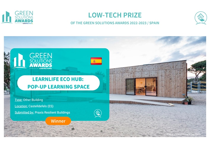 El Eco Hub de Learnlife gana el Premio Low-Tech